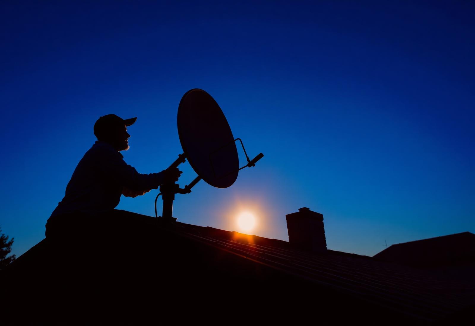 DStv installer at work